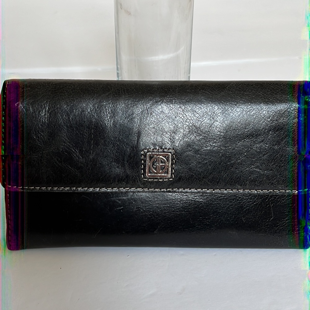 GIANI BERNINI TRI-FOLD WALLET BLACK